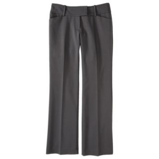 Mossimo Womens Double Weave Curvy Flare Pant   Railroad Gray 10 Long