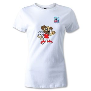 FIFA U 20 World Cup Turkey Womens Mascot T Shirt (White)