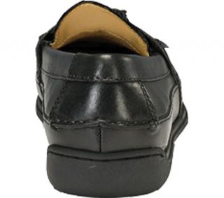 Mens Dockers Sinclair   Black Soft Full Grain Leather Tassel Loafers