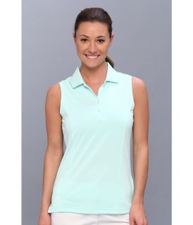 adidas Golf Solid Jersey Sleeveless Polo 14 Womens Sleeveless (Green)