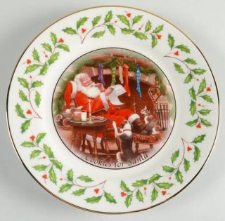 Lenox China Holiday (Dimension) Cookies for Santa Plate, Fine China Dinnerware