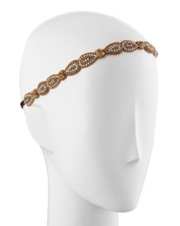 Golden Crystal Petal Headwrap