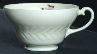 Haviland Rose Footed Cup, Fine China Dinnerware   New York,Greylock Shape,Pink R