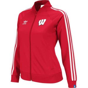 Wisconsin Badgers NCAA Womens 3 Stripe Track Jacket