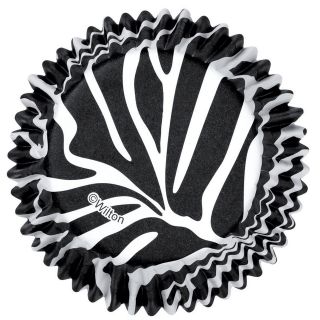 Zebra Print Baking Cups