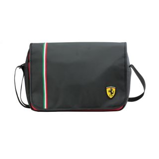 Ferrari Black Laptop Messenger Bag (BlackDimensions 11 inches high x 15.7 inches wide x 4.3 inches deepWeight 1 pound, 6 ouncesHandle length 47 inches  )