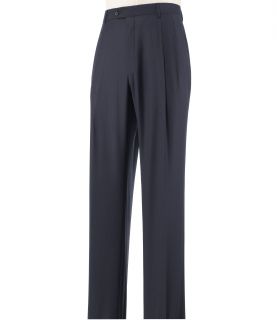 Signature Tailored Fit Box Check Pleated Trousers   Sizes 44 48 JoS. A. Bank