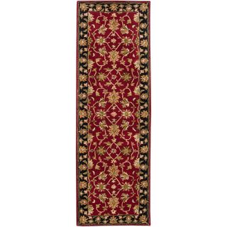 Hand tufted Tivoli Scarlet Wool Rug (26 X 8)