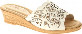 Womens Spring Step Estella   White Leather Casual Shoes