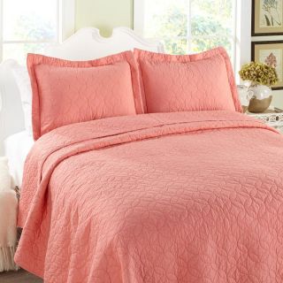 Laura Ashley 3 Piece Cotton Quilt Set Toffee   195554, King