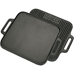 Bayou Classic Cast Iron 14 inch Reversible Griddle