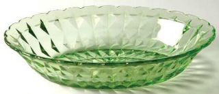 Jeannette Windsor Green Oval Vegetable Bowl   Green, Depression Glass