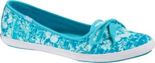 Womens Keds Teacup Tie Dye Floral   Blue Twill Casual Shoes
