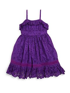 Ralph Lauren Toddlers & Little Girls Eyelet Sundress   Purple