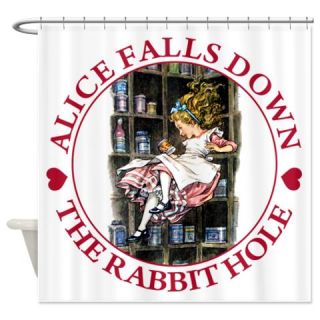  Alice Falls Down The Rabbit Hole Shower Curtain  Use code FREECART at Checkout